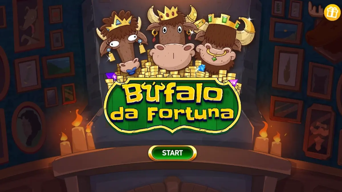 Buffalo da Fortuna slot machine interface na may temang American frontier at gintong mga simbolo.