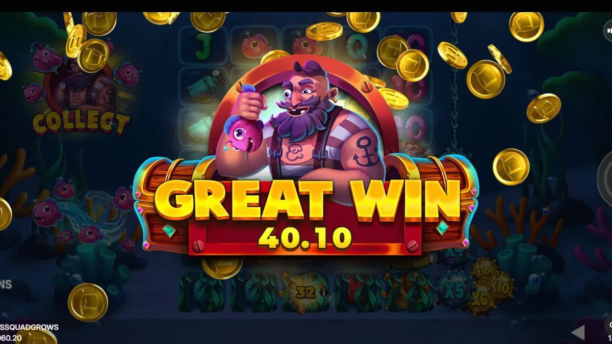 Fishin’ Madness Quadgrows slot underwater theme with expanding reels